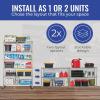imageSafeRacks  NSF Certified Storage Shelves Zinc Heavy Duty Steel Wire Unit with Wheels and Adjustable Feet Garage or Bakers Rack Kitchen Pantry Shelf  18quotx48quotx72quot 4Tier SilverSilver