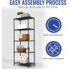 imageSafeRacks  NSF Certified Storage Shelves Zinc Heavy Duty Steel Wire Unit with Wheels and Adjustable Feet Garage or Bakers Rack Kitchen Pantry Shelf  18quotx48quotx72quot 4Tier SilverBlack