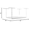 imageSafeRacks 4x6 Overhead Garage Storage Rack  Height Adjustable Steel Overhead Storage Rack  500 Pound Weight Capacity White 18quot33quot4 x 6