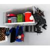 imageSafeRacks 4x6 Overhead Garage Storage Rack Heavy Duty Steel Ceiling Mount Storage Shelves with 500 lb Capacity Adjustable Garage Overhead Storage Shelving Ceiling Racks White 24quot45quot 2 Pack