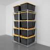 imageSafeRacks 5Tier Steel Tote Rack WSBR27  Maximize Space Declutter NSF Certified Bin Storage for Garage Pantry Kitchen 31quot x 23quot x 68quot Silver 1 PackSilver