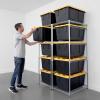 imageSafeRacks 5Tier Steel Tote Rack WSBR27  Maximize Space Declutter NSF Certified Bin Storage for Garage Pantry Kitchen 31quot x 23quot x 68quot Silver 1 PackSilver