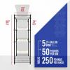 imageSafeRacks 5Tier Steel Tote Rack WSBR27  Maximize Space Declutter NSF Certified Bin Storage for Garage Pantry Kitchen 31quot x 23quot x 68quot Silver 1 PackBlack