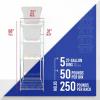 imageSafeRacks 5Tier Steel Tote Rack WSBR27  Maximize Space Declutter NSF Certified Bin Storage for Garage Pantry Kitchen 31quot x 23quot x 68quot Silver 1 PackSilver