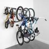 imageSafeRacks Bike Storage Rack Wall Mount Garage Bike Hanger for 5 Bicycles Adjustable Hooks Organize Bicycles in the Garage5bike hooks holds 500lbs