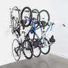 imageSafeRacks Bike Storage Rack Wall Mount Garage Bike Hanger for 5 Bicycles Adjustable Hooks Organize Bicycles in the Garage5bike hooks holds 500lbs