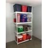 imageSafeRacks Garage Shelving  Storage Rack That Holds 500 Pounds Per Shelf  All Steel Shelves for Storage  Easy to Assemble Shelving Storage Garage Shelf Hammertone 24quot x 92quot x 84quotWhite