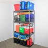 imageSafeRacks Garage Shelving  Storage Rack That Holds 500 Pounds Per Shelf  All Steel Shelves for Storage  Easy to Assemble Shelving Storage Garage Shelf Hammertone 24quot x 92quot x 84quotHammertone