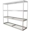 imageSafeRacks Garage Shelving  Storage Rack That Holds 500 Pounds Per Shelf  All Steel Shelves for Storage  Easy to Assemble Shelving Storage Garage Shelf Hammertone 24quot x 92quot x 84quotWhite