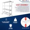 imageSafeRacks Garage Shelving  Storage Rack That Holds 500 Pounds Per Shelf  All Steel Shelves for Storage  Easy to Assemble Shelving Storage Garage Shelf Hammertone 24quot x 92quot x 84quotWhite