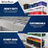 imageSafeRacks Garage Shelving  Storage Rack That Holds 500 Pounds Per Shelf  All Steel Shelves for Storage  Easy to Assemble Shelving Storage Garage Shelf Hammertone 24quot x 92quot x 84quotHammertone
