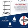 imageSafeRacks Garage Shelving  Storage Rack That Holds 500 Pounds Per Shelf  All Steel Shelves for Storage  Easy to Assemble Shelving Storage Garage Shelf Hammertone 24quot x 92quot x 84quotHammertone