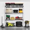 imageSafeRacks Garage Storage Rack  Hammertone  Steel Shelving Unit  24quot D x 72quot W x 84quot T