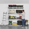 imageSafeRacks Garage Storage Rack  Hammertone  Steel Shelving Unit  24quot D x 72quot W x 84quot T