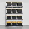 imageSafeRacks Garage Storage Rack  Hammertone  Steel Shelving Unit  24quot D x 72quot W x 84quot T