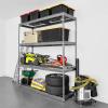 imageSafeRacks Garage Storage Rack  Hammertone  Steel Shelving Unit  24quot D x 72quot W x 84quot T