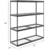 imageSafeRacks Garage Storage Rack  Hammertone  Steel Shelving Unit  24quot D x 72quot W x 84quot T