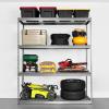 imageSafeRacks Garage Storage Rack  Hammertone  Steel Shelving Unit  24quot D x 72quot W x 84quot T