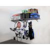 imageSafeRacks Garage Wall Shelves  2 Pack Combo Set with 4 Hanging HooksHammertone