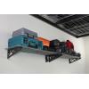 imageSafeRacks Garage Wall Shelves  2 Pack Combo Set with 4 Hanging HooksHammertone