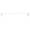 imageSafeRacks Garage Wall Shelves  2 Pack Combo Set with 4 Hanging HooksWhite