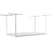 imageSafeRacks Overhead Garage Storage Rack  Heavy Duty Racks for Garage with 400 lb Capacity Easy Garage Shelving Adjustable Storage Rack Ceiling Mount Storage Shelves 3x6 White 24quot45quotWhite