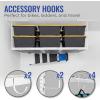 imageSafeRacks Overhead Garage Storage Rack Heavy Duty Racks for Garage w 600 lb Capacity Easy Garage Storage Adjustable Storage Rack Ceiling Mount Storage for Garage 4x8 White 24quot45quot 2 PackWhite