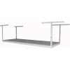 imageSafeRacks  3x8 Overhead Garage Storage Rack  Height Adjustable Steel Overhead Storage Rack  500 Pound Weight Capacity White 24quot45quotWhite