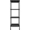 imageSafeRacks  NSF Certified Storage Shelves Zinc Heavy Duty Steel Wire Unit with Adjustable Feet Garage or Bakers Rack Kitchen Pantry Shelf  14quotx30quotx60quot 5Tier SilverBlack