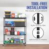 imageSafeRacks  NSF Certified Storage Shelves Zinc Heavy Duty Steel Wire Unit with Adjustable Feet Garage or Bakers Rack Kitchen Pantry Shelf  14quotx30quotx60quot 5Tier SilverBlack