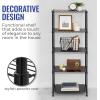 imageSafeRacks  NSF Certified Storage Shelves Zinc Heavy Duty Steel Wire Unit with Adjustable Feet Garage or Bakers Rack Kitchen Pantry Shelf  14quotx30quotx60quot 5Tier SilverBlack
