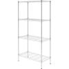 imageSafeRacks  NSF Certified Storage Shelves Zinc Heavy Duty Steel Wire Unit with Adjustable Feet Garage or Bakers Rack Kitchen Pantry Shelf  14quotx30quotx60quot 5Tier SilverSilver