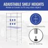 imageSafeRacks  NSF Certified Storage Shelves Zinc Heavy Duty Steel Wire Unit with Adjustable Feet Garage or Bakers Rack Kitchen Pantry Shelf  14quotx30quotx60quot 5Tier SilverSilver