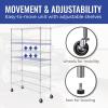 imageSafeRacks  NSF Certified Storage Shelves Zinc Heavy Duty Steel Wire Unit with Adjustable Feet Garage or Bakers Rack Kitchen Pantry Shelf  14quotx30quotx60quot 5Tier SilverSilver