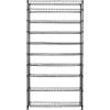 imageSafeRacks  NSF Certified Storage Shelves Zinc Heavy Duty Steel Wire Unit with Adjustable Feet Garage or Bakers Rack Kitchen Pantry Shelf  14quotx30quotx60quot 5Tier SilverBlack