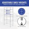 imageSafeRacks  NSF Certified Storage Shelves Zinc Heavy Duty Steel Wire Unit with Adjustable Feet Garage or Bakers Rack Kitchen Pantry Shelf  14quotx30quotx60quot 5Tier SilverSilver