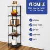 imageSafeRacks  NSF Certified Storage Shelves Zinc Heavy Duty Steel Wire Unit with Adjustable Feet Garage or Bakers Rack Kitchen Pantry Shelf  14quotx30quotx60quot 5Tier SilverBlack
