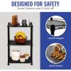 imageSafeRacks  NSF Certified Storage Shelves Zinc Heavy Duty Steel Wire Unit with Adjustable Feet Garage or Bakers Rack Kitchen Pantry Shelf  14quotx30quotx60quot 5Tier SilverBlack