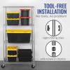 imageSafeRacks  NSF Certified Storage Shelves Zinc Heavy Duty Steel Wire Unit with Adjustable Feet Garage or Bakers Rack Kitchen Pantry Shelf  14quotx30quotx60quot 5Tier SilverSilver