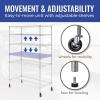 imageSafeRacks  NSF Certified Storage Shelves Zinc Heavy Duty Steel Wire Unit with Adjustable Feet Garage or Bakers Rack Kitchen Pantry Shelf  14quotx30quotx60quot 5Tier SilverSilver