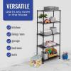 imageSafeRacks  NSF Certified Storage Shelves Zinc Heavy Duty Steel Wire Unit with Adjustable Feet Garage or Bakers Rack Kitchen Pantry Shelf  14quotx30quotx60quot 5Tier SilverBlack
