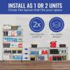 imageSafeRacks  NSF Certified Storage Shelves Zinc Heavy Duty Steel Wire Unit with Adjustable Feet Garage or Bakers Rack Kitchen Pantry Shelf  14quotx30quotx60quot 5Tier SilverSilver