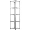 imageSafeRacks  NSF Certified Storage Shelves Zinc Heavy Duty Steel Wire Unit with Adjustable Feet Garage or Bakers Rack Kitchen Pantry Shelf  14quotx30quotx60quot 5Tier SilverSilver