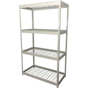 imageSafeRacks Garage Shelving  Storage Rack That Holds 500 Pounds Per Shelf  All Steel Shelves for Storage  Easy to Assemble Shelving Storage Garage Shelf Hammertone 24quot x 92quot x 84quotWhite