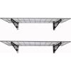 imageSafeRacks Garage Wall Shelves  2Pack 18quotx36quot Mountable Shelving Units for The Garage Pantry or Utility Closet Heavy Duty Steel Shelf with Bike Accessory Hooks 500lb Capacity Color HammertoneHammertone